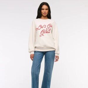 Abercrombie Soft A&F Collection "Let's Go Girls" Sweatshirt